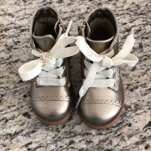 Cat and Jack gold boots size 5